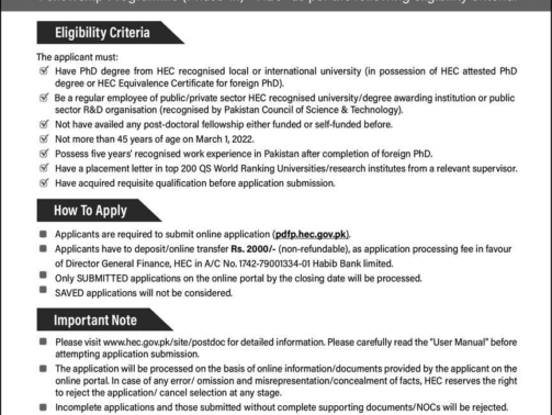HEC-Post-Doctoral-Fellowship