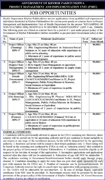 DHQ Hospital KPK Jobs