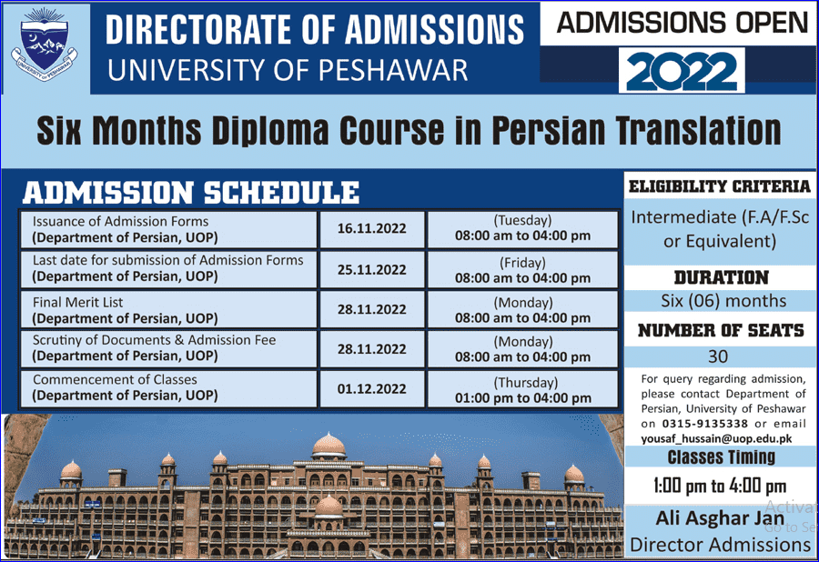 university-of-peshawar-admission