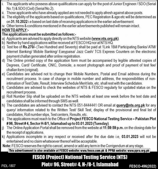 Application Process for Faisalabad Electric Supply Company Jobs