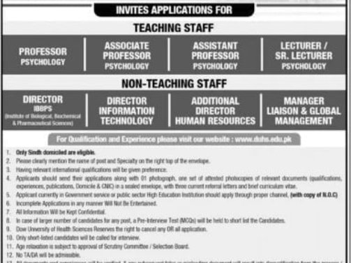 Dow-University-Of-Health-Science-Karachi-Jobs
