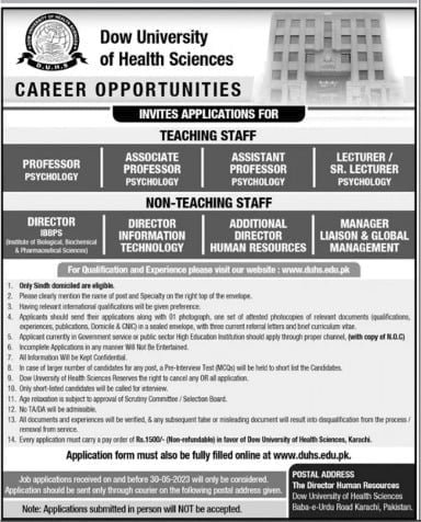 Dow-University-Of-Health-Science-Karachi-Jobs