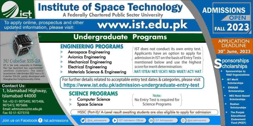 Institute-Of-Space-Technology-Entry-Test