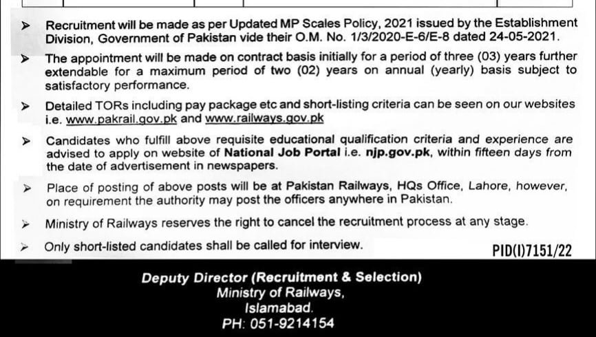 Ministry Of Railways Jobs 2023 Application process Ministry Of Railways Jobs 2023 Application process