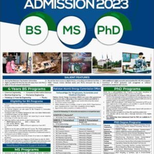 PIEAS Entry Test Date 2023 For Engineering {Sample Paper+Fee+Last Date} 4 PIEAS-Admission-Advertisement-2023