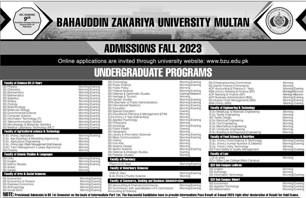 BZU-BS-Program-Admission-2023 BZU-BS-Program-Admission-2023