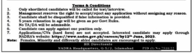 National Database And Registration Authority Jobs Application process 