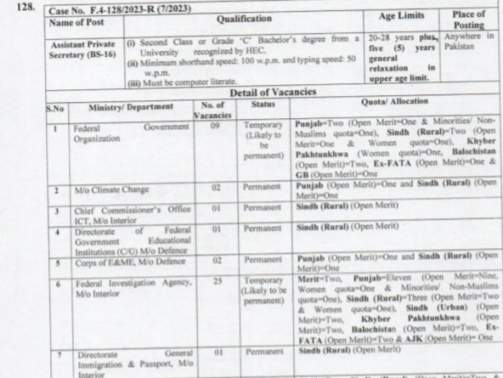 Federal-Public-Service-Commission-Jobs-2023