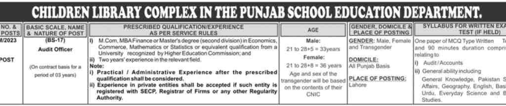 PPSC-Audit-Officer-Jobs-Advertisement