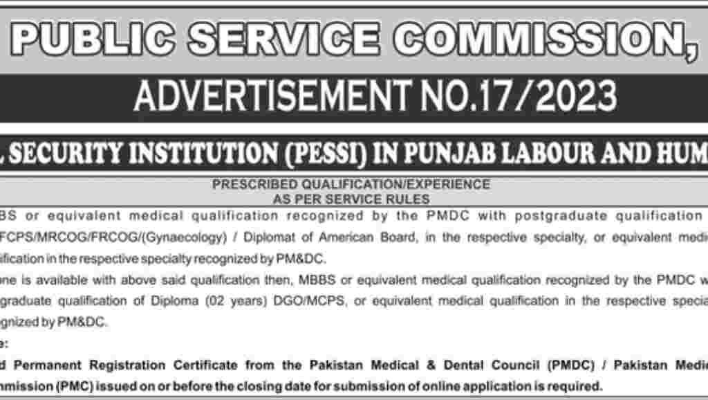 PPSC-Punjab-Social-Security-Jobs-(PESSI)