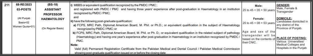 Health-Department-Assistant-Professor-Jobs-Advertisement