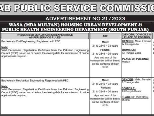 PPSC-Assistant-Director-WASA-Jobs-Advertisement