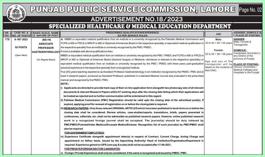 PPSC-Associate-Professor-Jobs-Advertisement