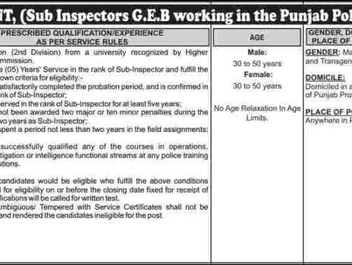 PPSC-Inspector-Jobs-In-Punjab-Police