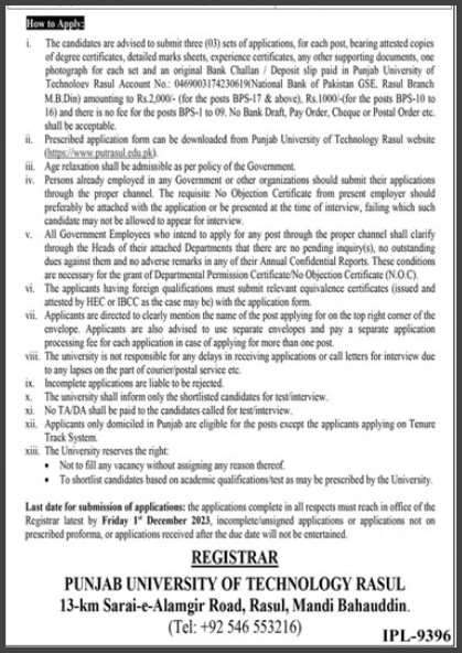 Punjab-University-Jobs-Online-Application-Process