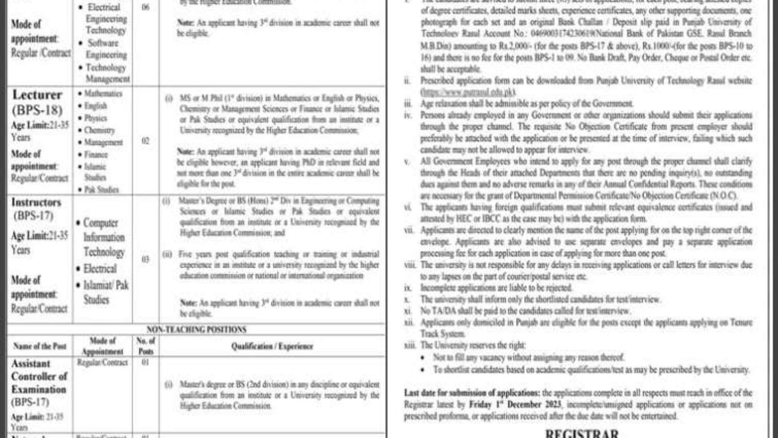 Punjab-University-Lecturer-Jobs-Advertisement