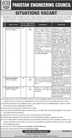 Current-Govt-Jobs-In-Pakistan-(Pakistan-Engineering-Council)