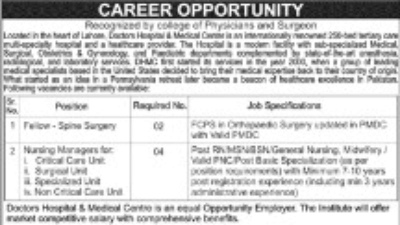 Doctors-Hospital-Lahore-Jobs