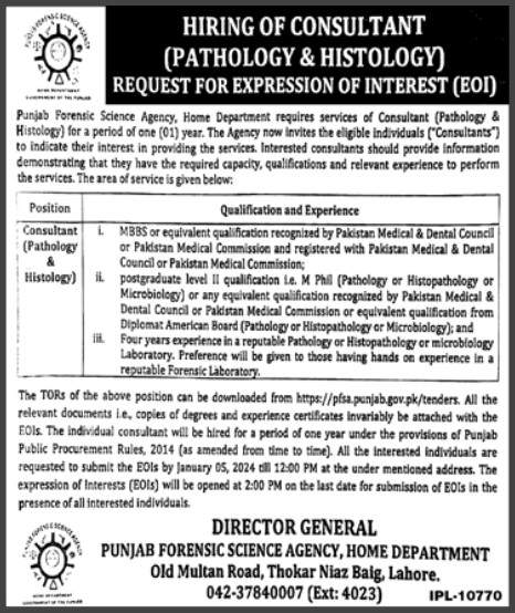 Govt-Jobs-In-Punjab-(Punjab-Forensic-Science-Agency)