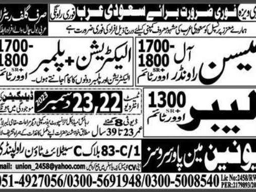 Jobs-In-Saudi-Arabia-For-Pakistan-[Labor+Electrician]