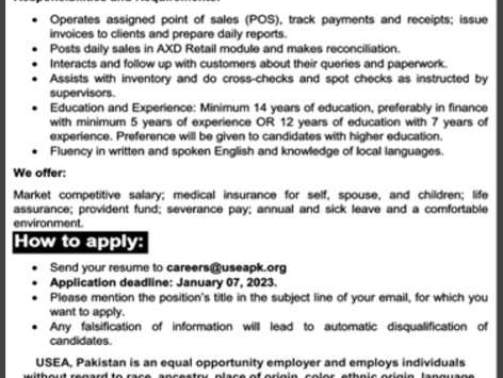 Jobs-In-USA-For-Pakistani-(Cashier-Receptionist)-[USEA-Lahore]