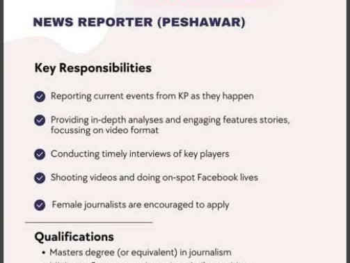 News-Reporter-Jobs-In-Pakistan