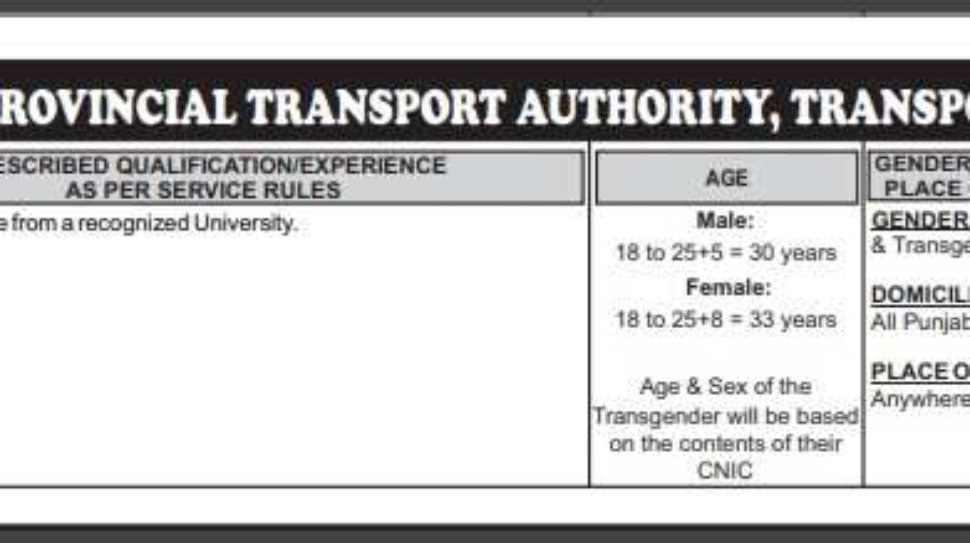 PPSC-Jobs-Punjab-(Assistant-BS-16)-[Punjab-Transport-Department]