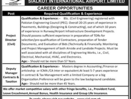 Pakistan-Airport-Jobs-[Sialkot-International-Airport]