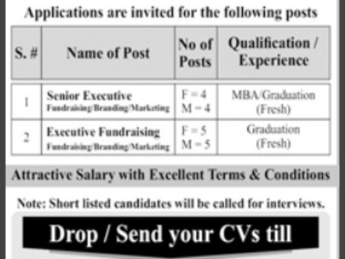 Private-Cancer-Hospital-Jobs-In-Lahore-(Senior-Executive)