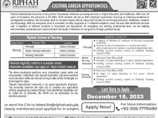 Riphah-International-University-Jobs