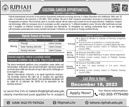 Riphah-International-University-Jobs