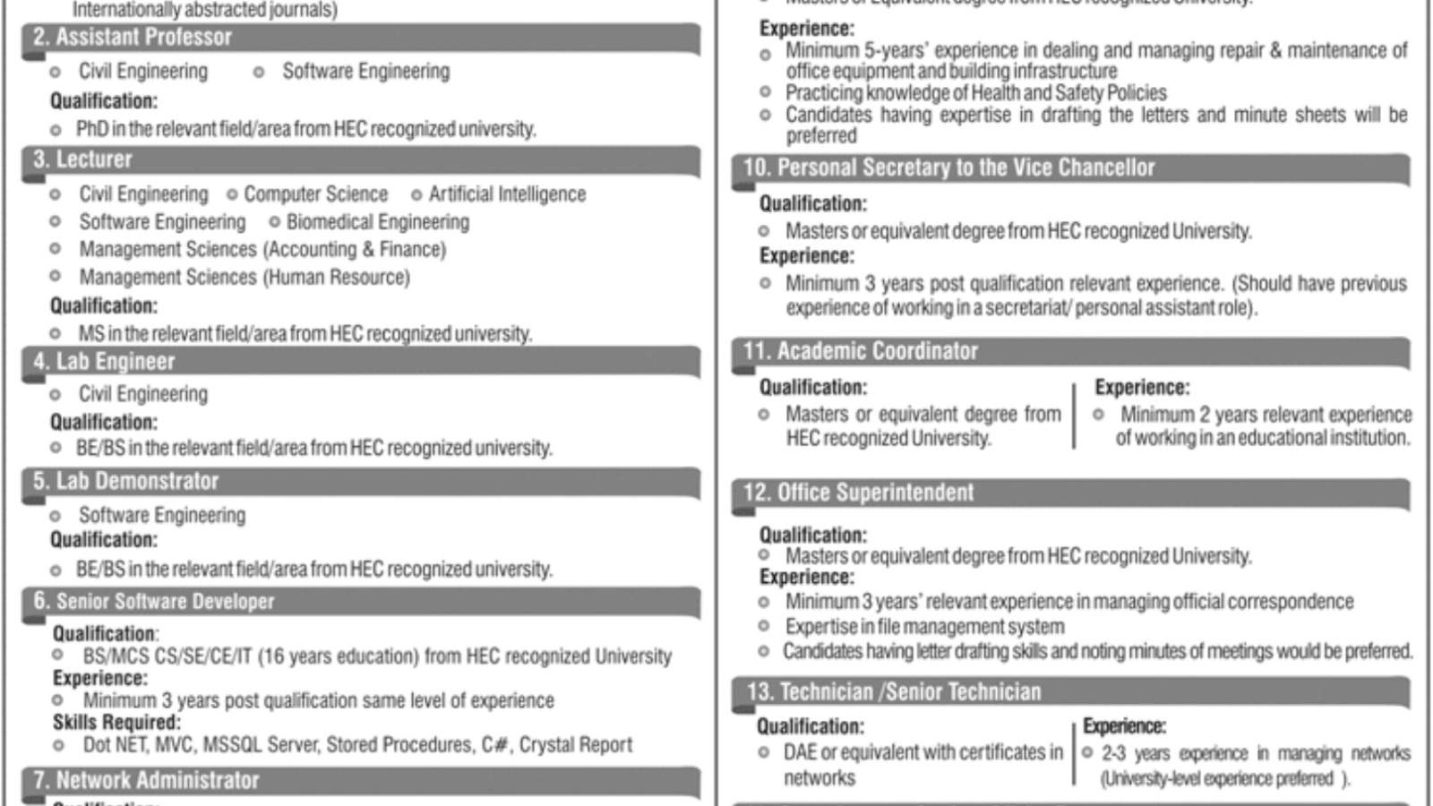 University-Jobs-In-Pakistan-[HITEC-University-Taxila]