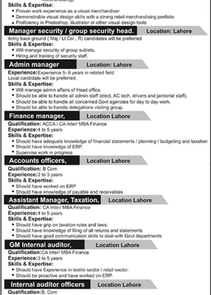 Urgent-Jobs-In-Lahore