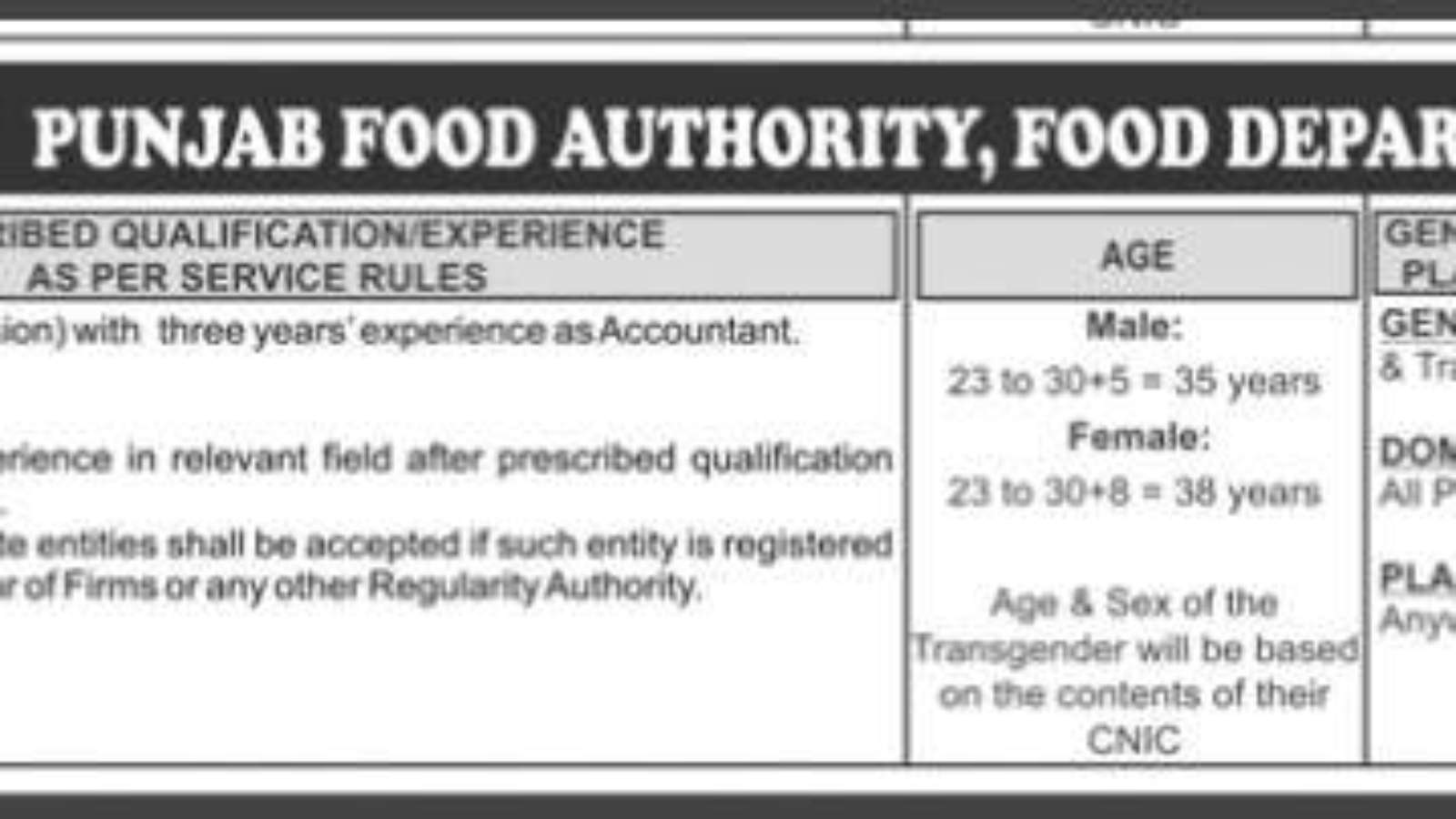 Punjab-Food-Authority-Jobs-Online-Apply-[Accountant-BS-15]