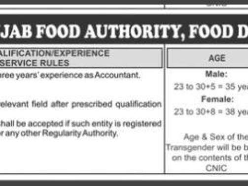 Punjab-Food-Authority-Jobs-Online-Apply-[Accountant-BS-15]