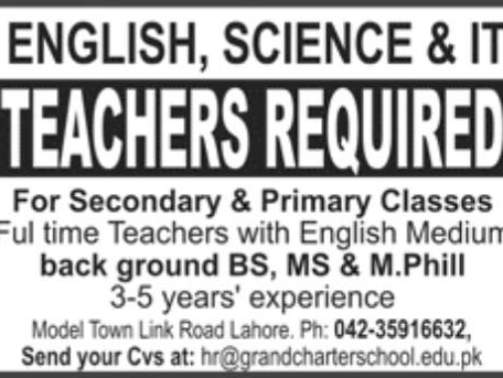 Teaching-Jobs-In-Lahore-Pakistan-[Emglish+Science-Teacher]