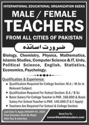 Teaching-Jobs-In-Pakistan-Lahore