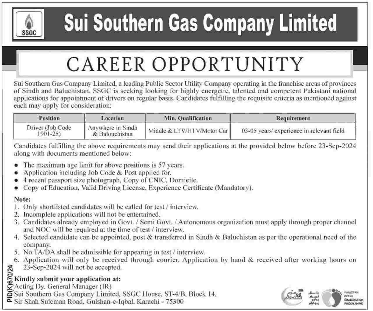 Driver-Jobs-Sui-Southern-Gas-Company-(SSGC)-Jobs-Advertisement