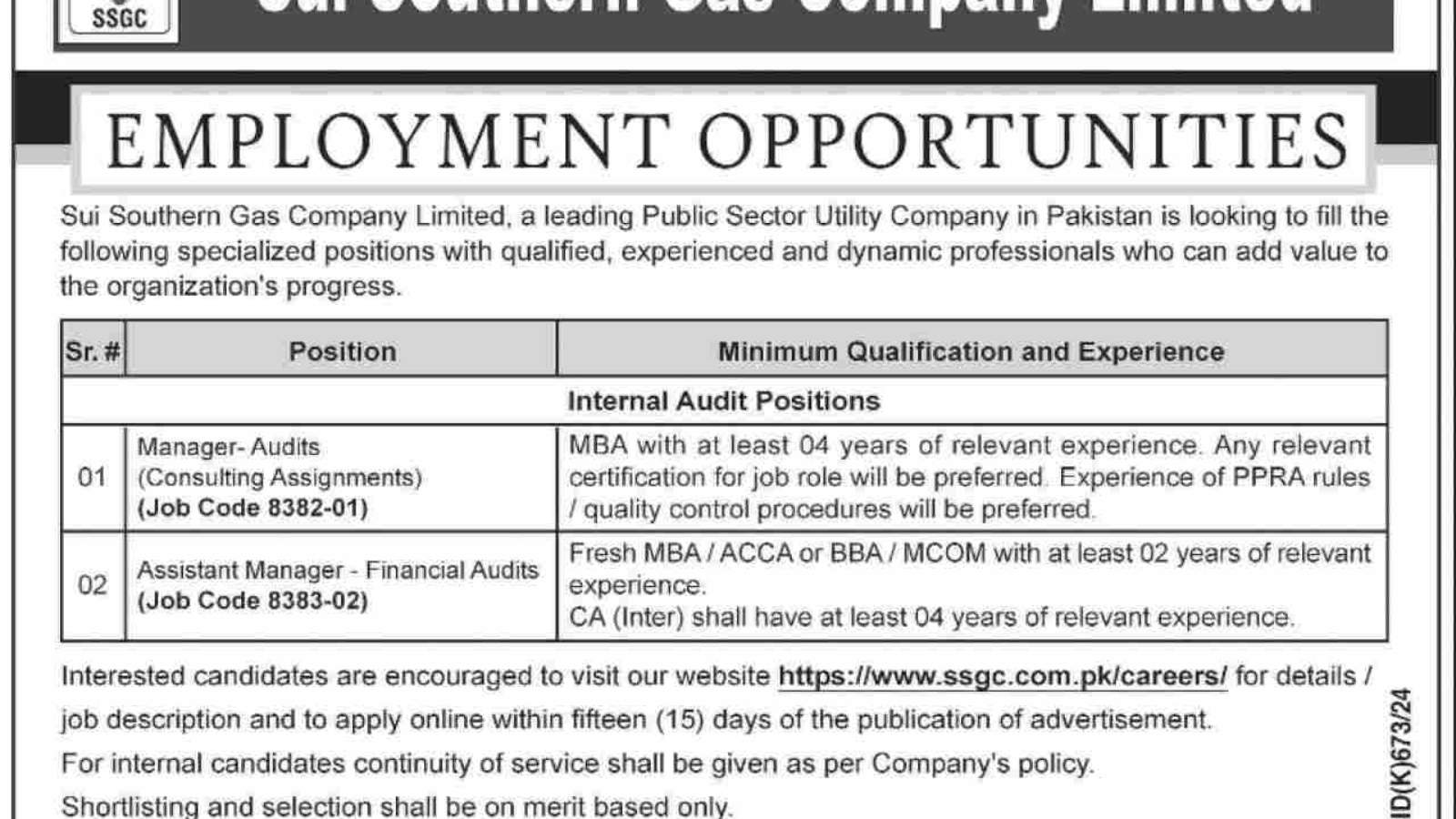 SSGC-Jobs -Sui-Southern-Gas-Company-Jobs-Online-Apply-Last-Date