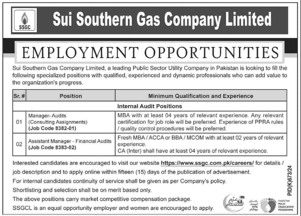 SSGC-Jobs -Sui-Southern-Gas-Company-Jobs-Online-Apply-Last-Date