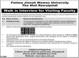 Fatima-Jinnah-Women-University-(FJWU)-Jobs-FJWU-Jobs-Advertisement