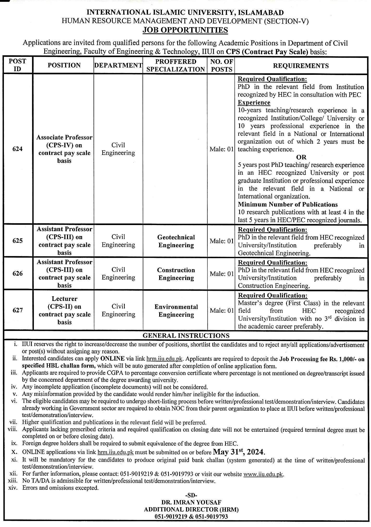 International-Islamic-University-Jobs-(Associate-Professor+Lecturer)-Advertisement