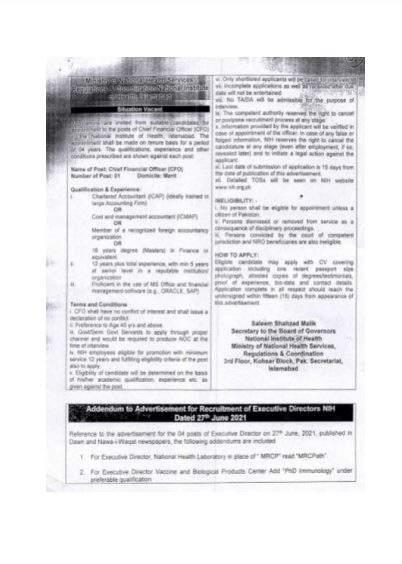 Jobs-At-Ministry-Of-National-Health-Services-Advertisement