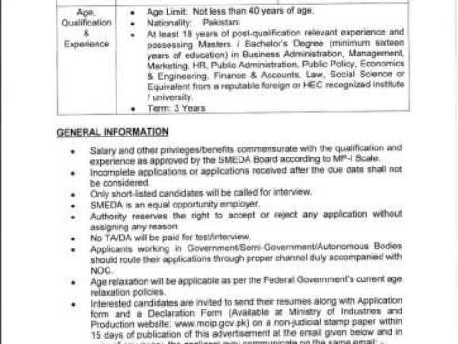 Ministry-Of-Industries-&-Production-Jobs-Advertisement