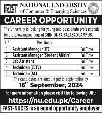 National-University-Jobs-Fast-NUCES-Jobs-Advertisement