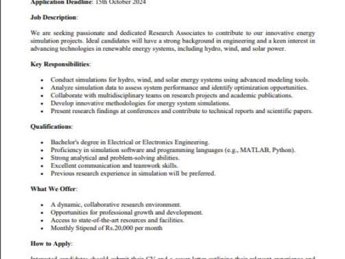 Research-Associate-Jobs-(PIEAS-University-Jobs)-Adverisement