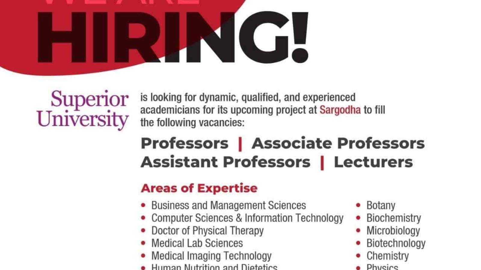 Superior-University-Jobs-Superior-University-Jobs-Advertisement