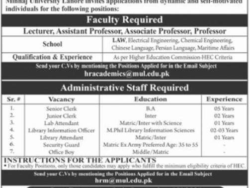 Today-Jobs-At-Minhaj-University-Lahore-Minhaj-University-Jobs