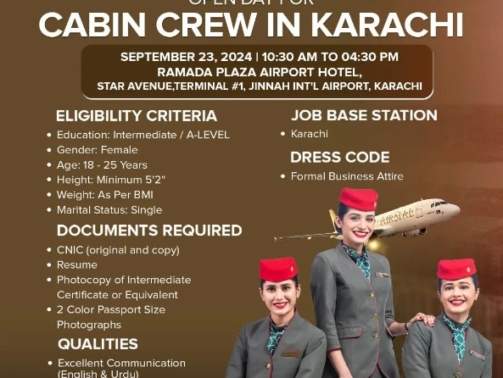 Airline-Cabin-Crew-Jobs-Walk-In-Interview-Karachi