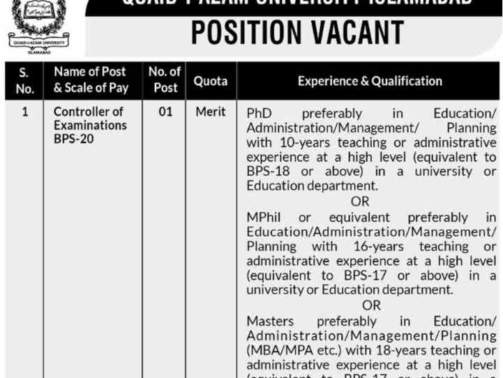 Controller-Of-Examination-Jobs